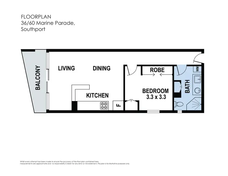 Floorplan of Homely apartment listing, 36/30 Marine Parade, Southport QLD 4215