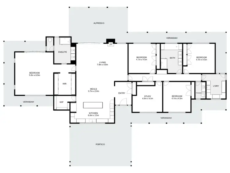 Floorplan of Homely rural property listing, 257 Blue Range Road, Bridge Creek VIC 3723