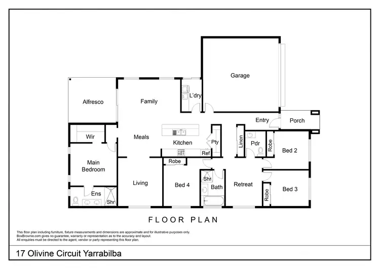 Floorplan of Homely house listing, 17 Olivine Circuit, Yarrabilba QLD 4207