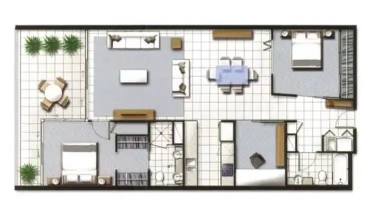 Floorplan of Homely apartment listing, 209/15 Compass Drive, Biggera Waters QLD 4216