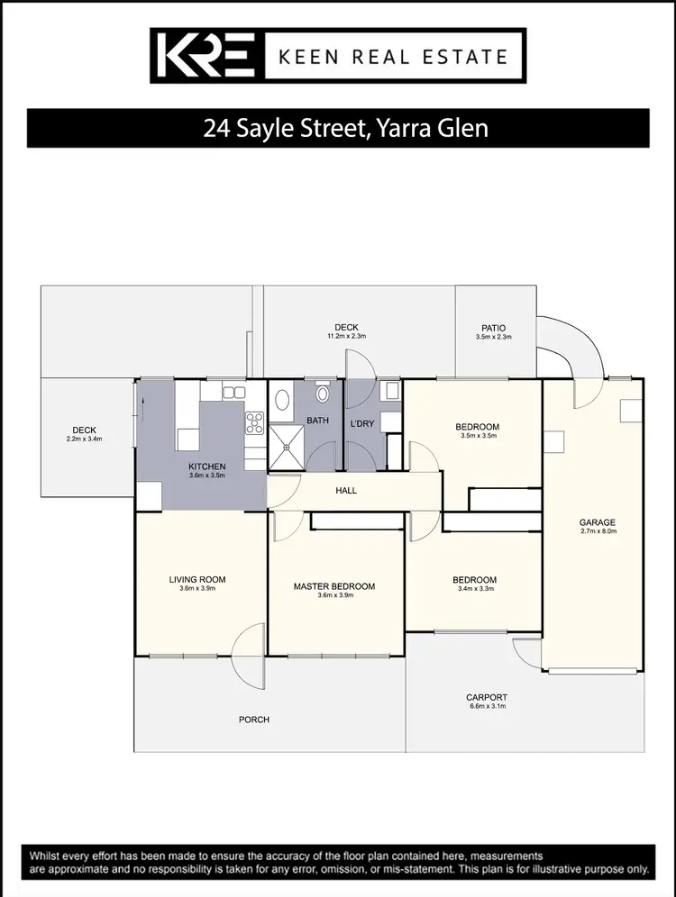 Floorplan of Homely house listing, 24 Sayle Street, Yarra Glen VIC 3775