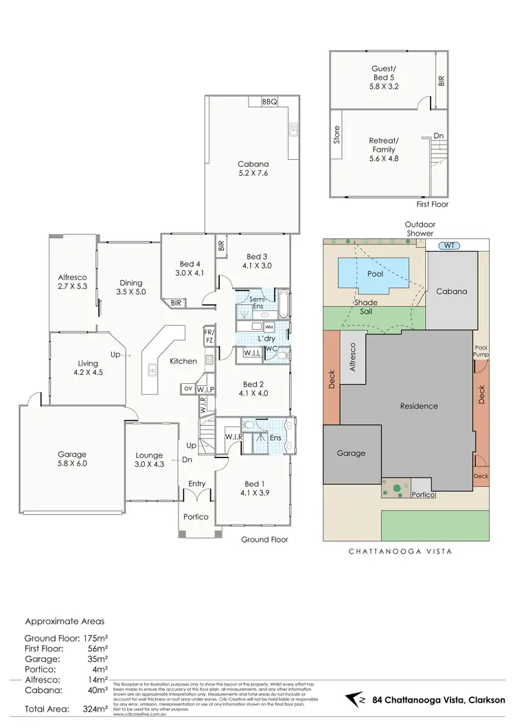 Floorplan of Homely house listing, 84 Chattanooga Vista, Clarkson WA 6030