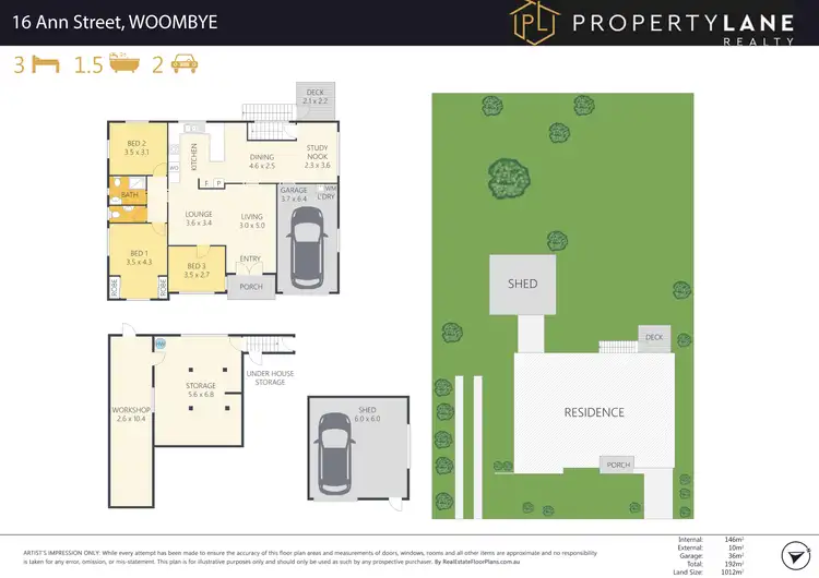 Floorplan of Homely house listing, 16 Ann Street, Woombye QLD 4559