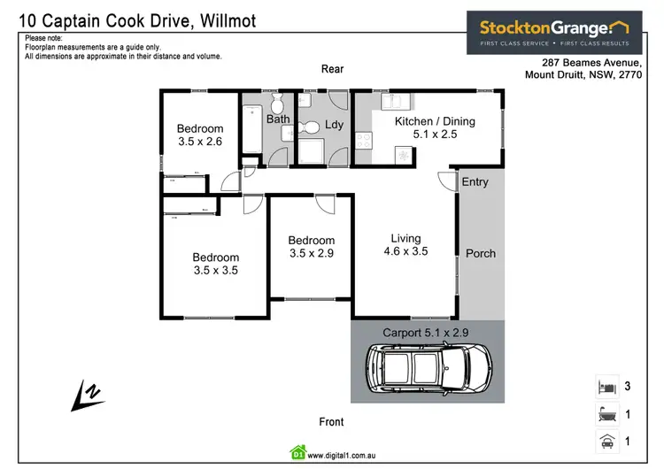 Floorplan of Homely house listing, 10 Captain Cook Drive, Willmot NSW 2770