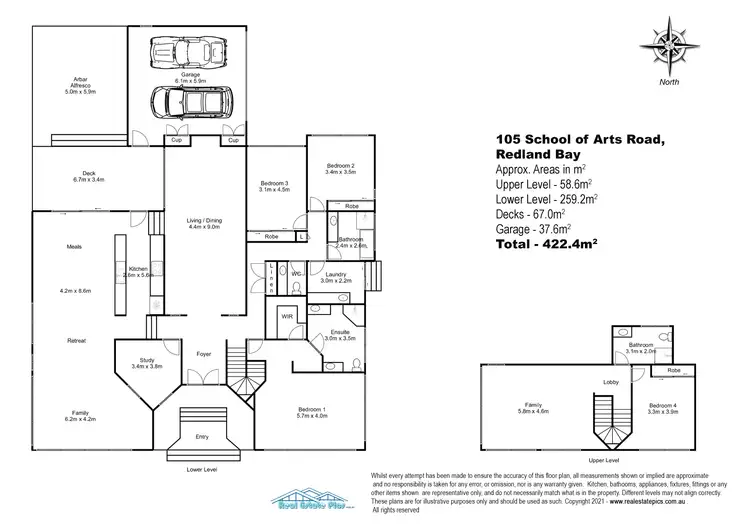 Floorplan of Homely house listing, 105 School of Arts Road, Redland Bay QLD 4165