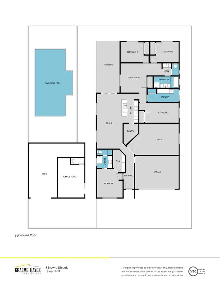 Floorplan of Homely house listing, 3 Nowie Street, Swan Hill VIC 3585