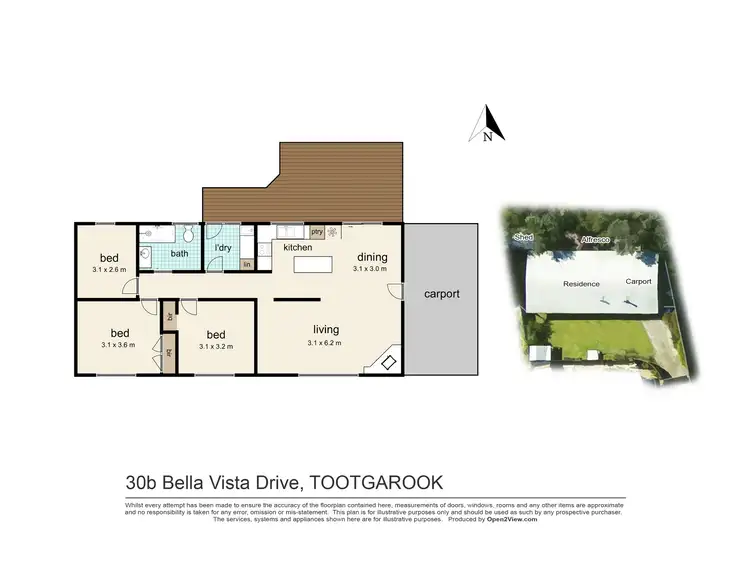 Floorplan of Homely house listing, 30B Bella Vista Drive, Tootgarook VIC 3941
