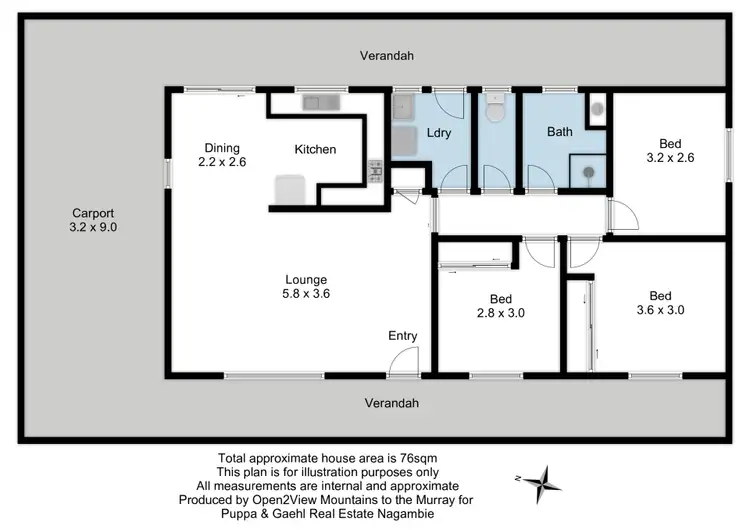 Floorplan of Homely house listing, 45 SHELTON STREET, Avenel VIC 3664