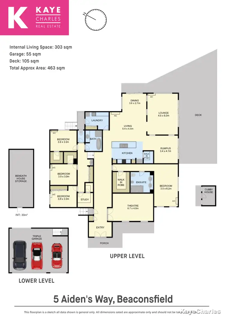 Floorplan of Homely house listing, 5 Aidens Way, Beaconsfield VIC 3807