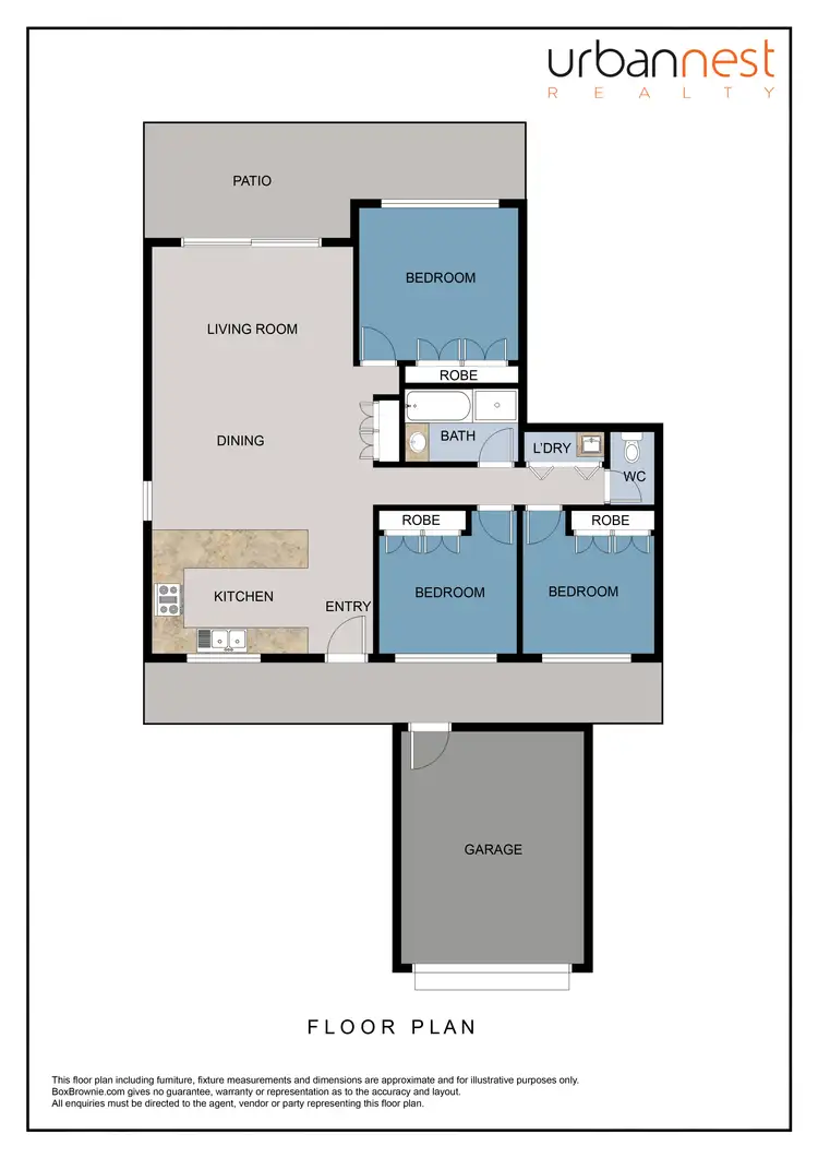 Floorplan of Homely townhouse listing, 27/16 Stay Place, Carseldine QLD 4034