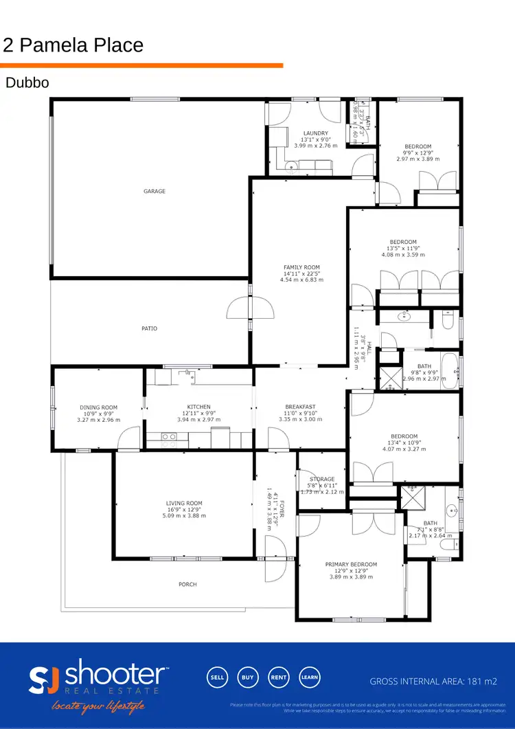 Floorplan of Homely house listing, 2 Pamela Place, Dubbo NSW 2830