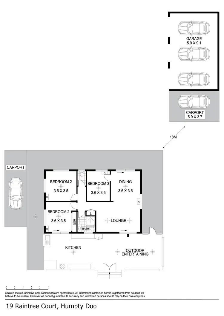 Floorplan of Homely house listing, 19 Raintree Court, Humpty Doo NT 836