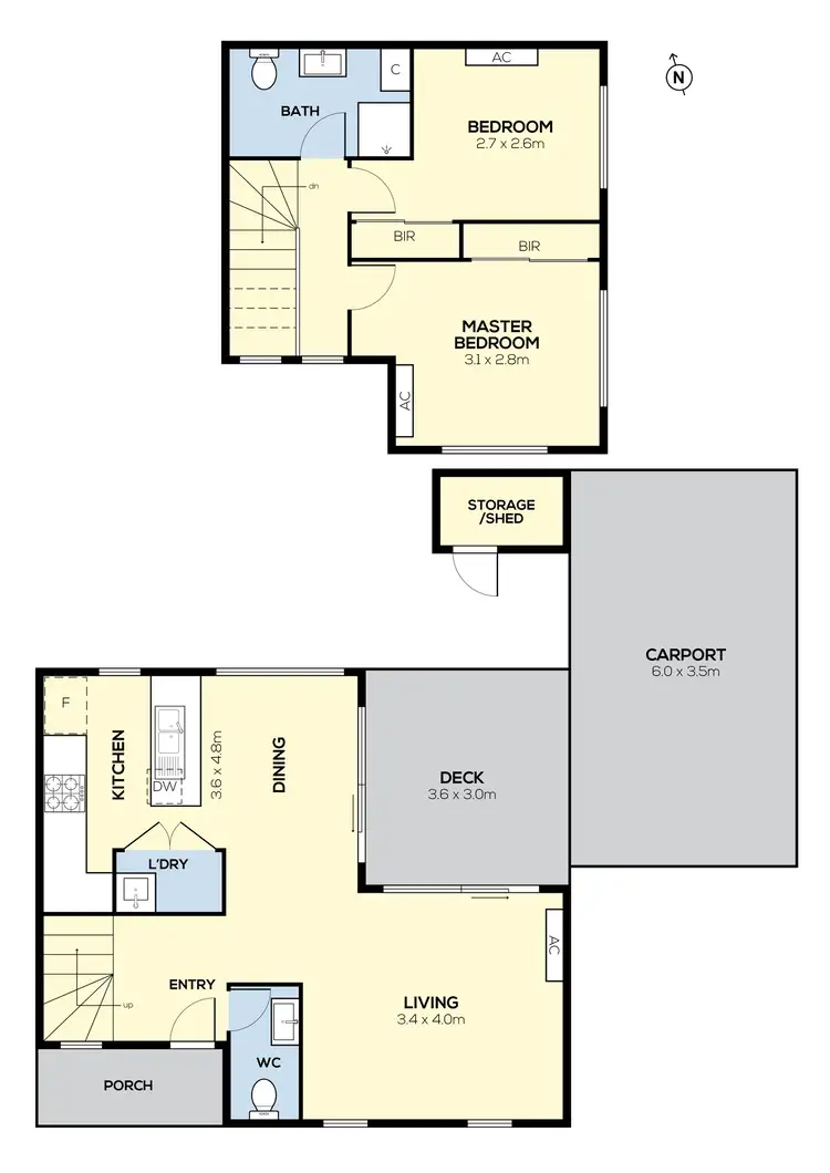 Floorplan of Homely townhouse listing, 2/60 Isla Avenue, Glenroy VIC 3046