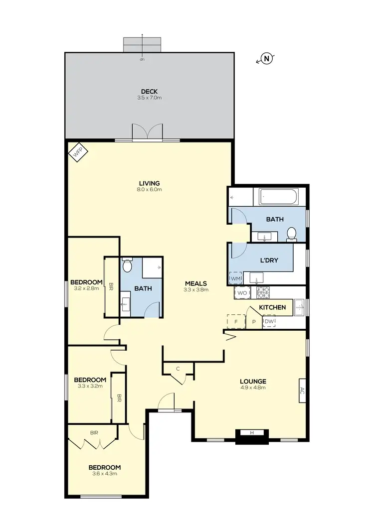 Floorplan of Homely house listing, 12 Glen Street, Glenroy VIC 3046
