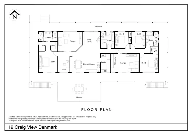 Floorplan of Homely house listing, 19 Craig View, Denmark WA 6333