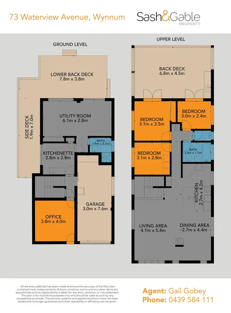 Floorplan of Homely house listing, 73 Waterview Avenue, Wynnum QLD 4178