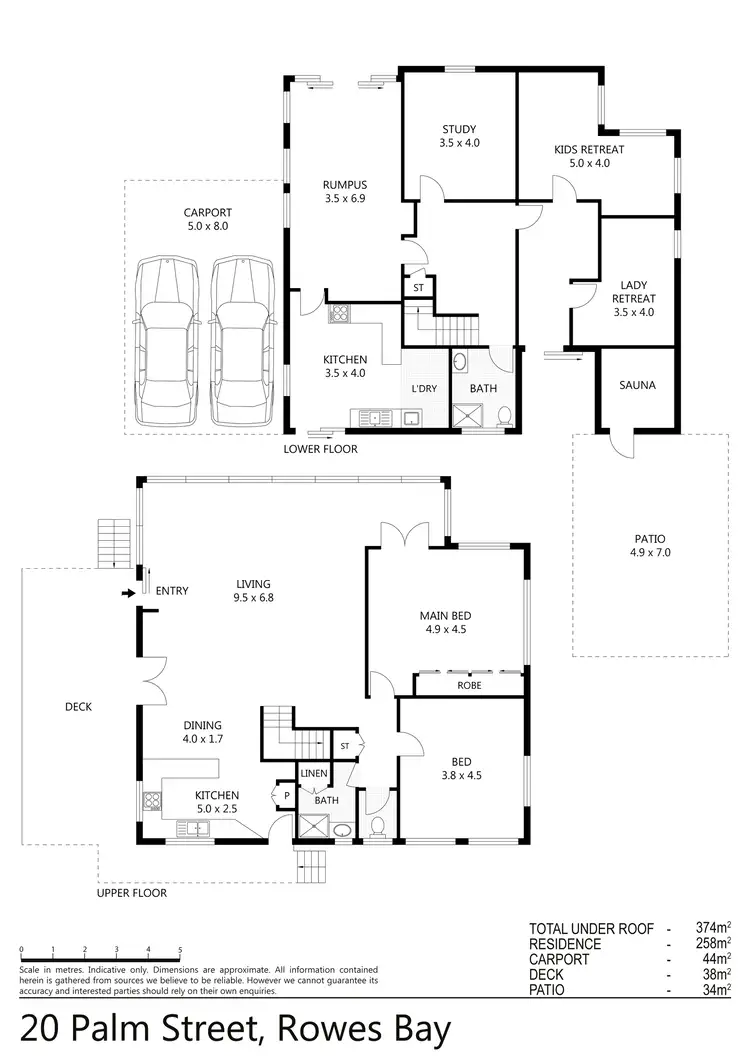 Floorplan of Homely house listing, 20 Palm Street, Rowes Bay QLD 4810