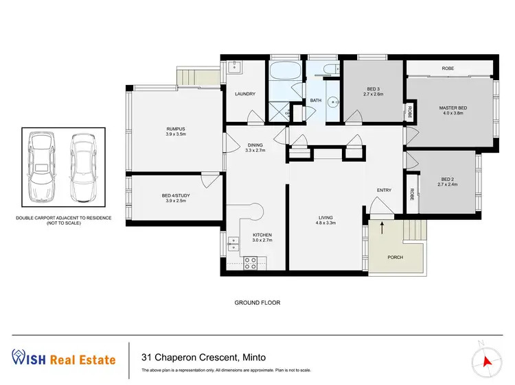 Floorplan of Homely house listing, 31 Chaperon Crescent, Minto NSW 2566