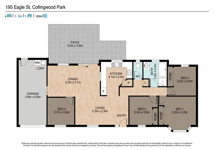 Floorplan of Homely house listing, 195 Eagle Street, Collingwood Park QLD 4301