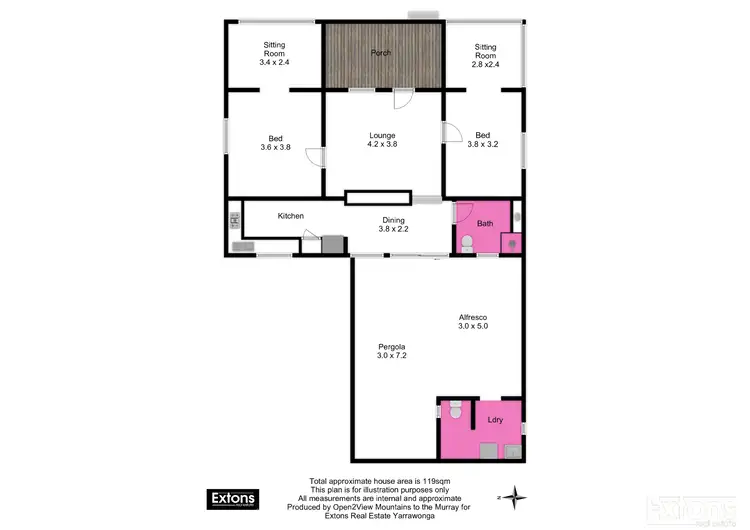 Floorplan of Homely house listing, 11 RUSSELL STREET, Yarrawonga VIC 3730