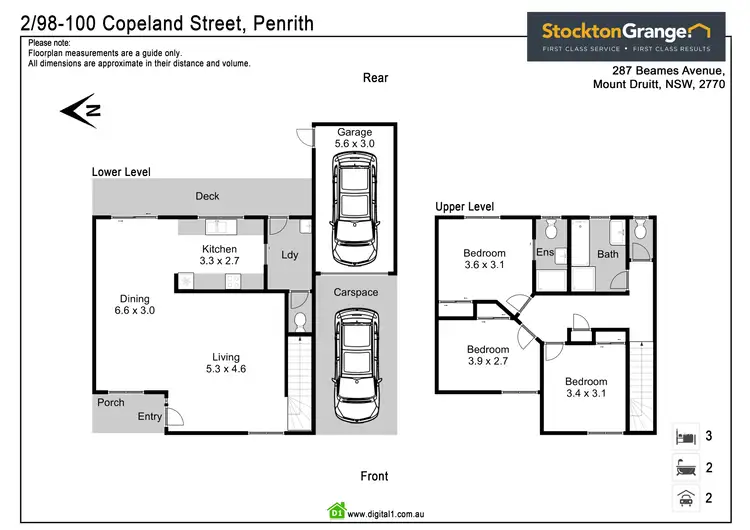 Floorplan of Homely townhouse listing, 2/98-100 Copeland St, Penrith NSW 2750