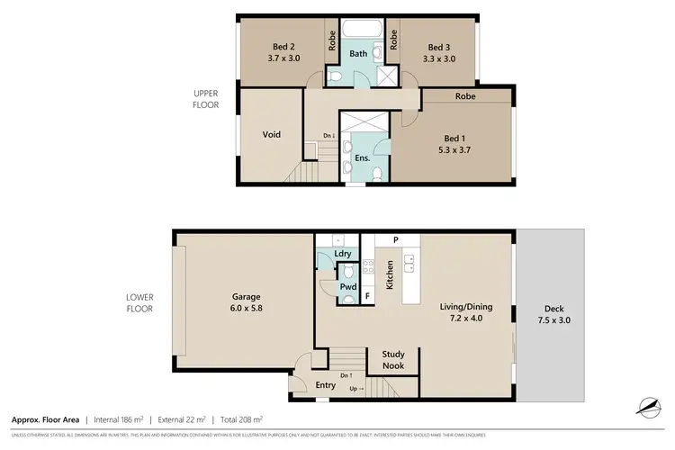 Floorplan of Homely townhouse listing, 15/45 Kersley Road, Kenmore QLD 4069