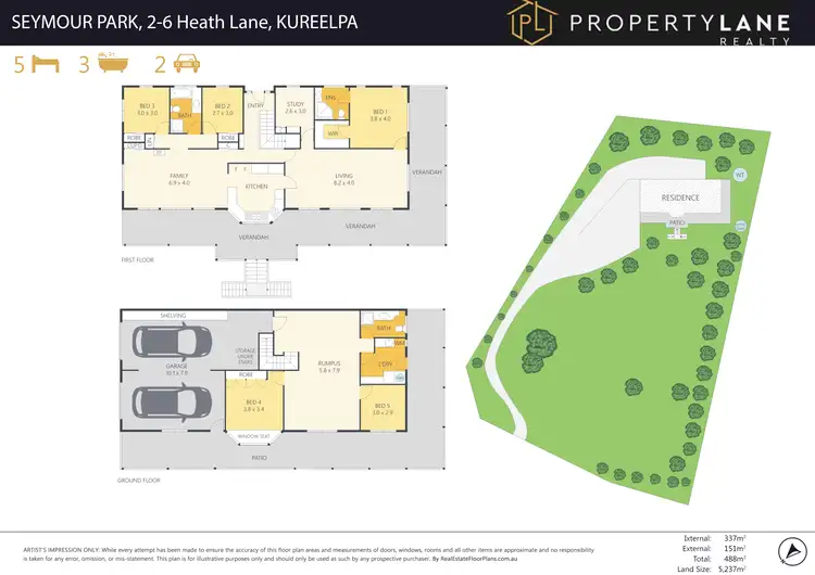 Floorplan of Homely house listing, 2-6 Heath Lane, Kureelpa QLD 4560