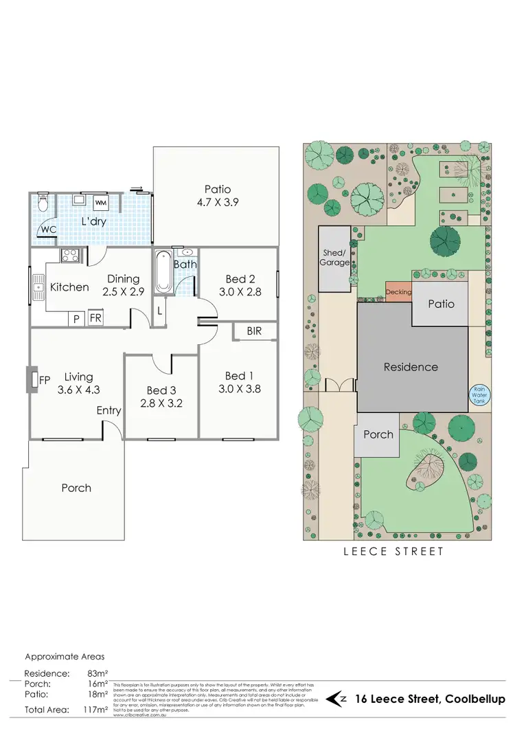 Floorplan of Homely house listing, 16 Leece Street, Coolbellup WA 6163