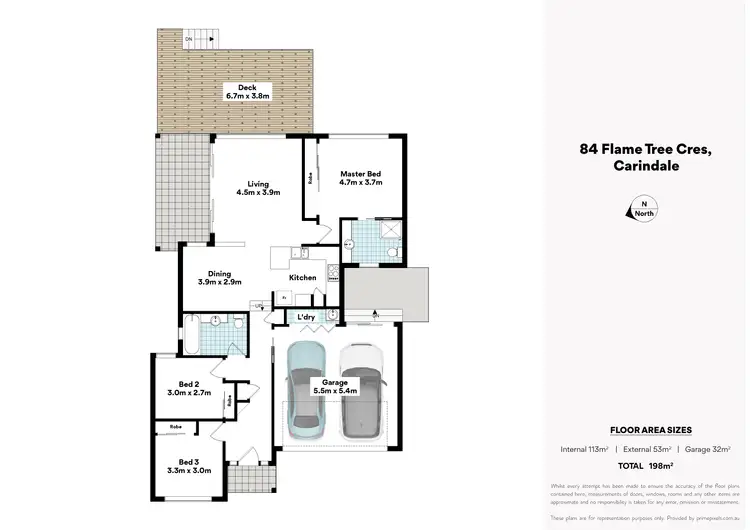 Floorplan of Homely house listing, 84 Flame Tree Crescent, Carindale QLD 4152