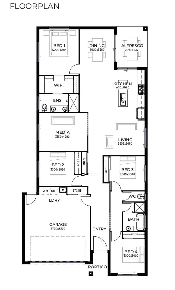 Floorplan of Homely house listing, Address available on request