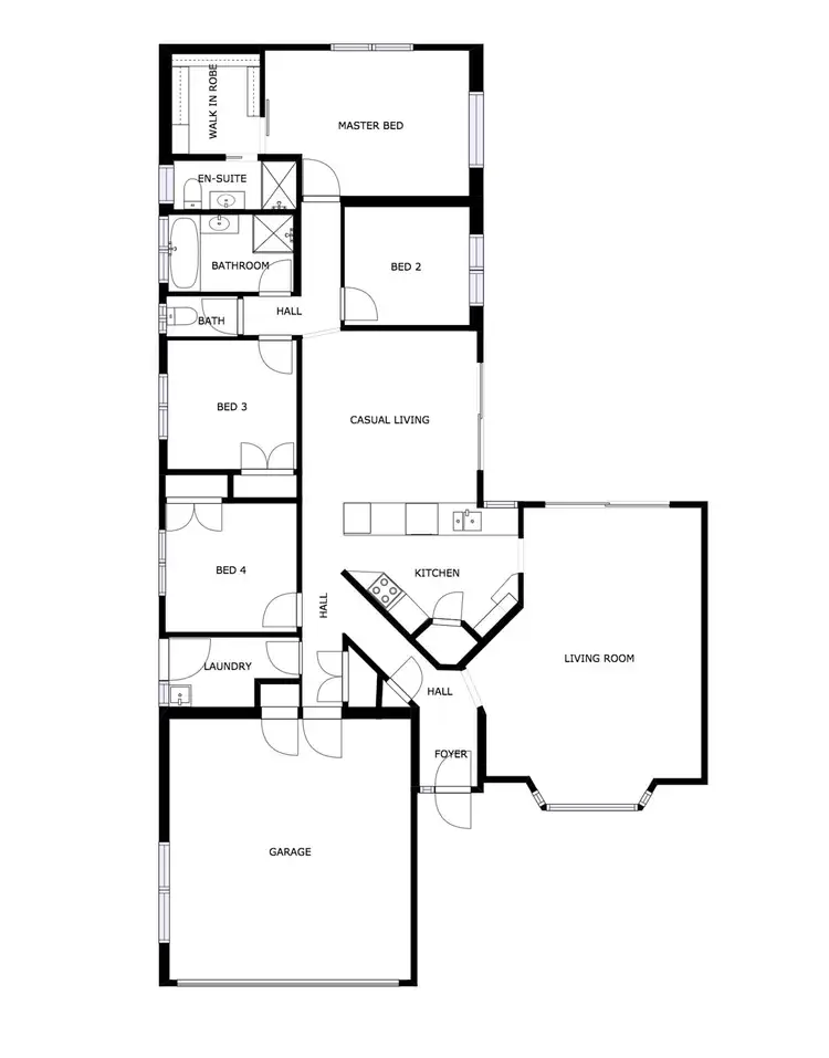 Floorplan of Homely house listing, 67 HICKEY WAY, Carrara QLD 4211