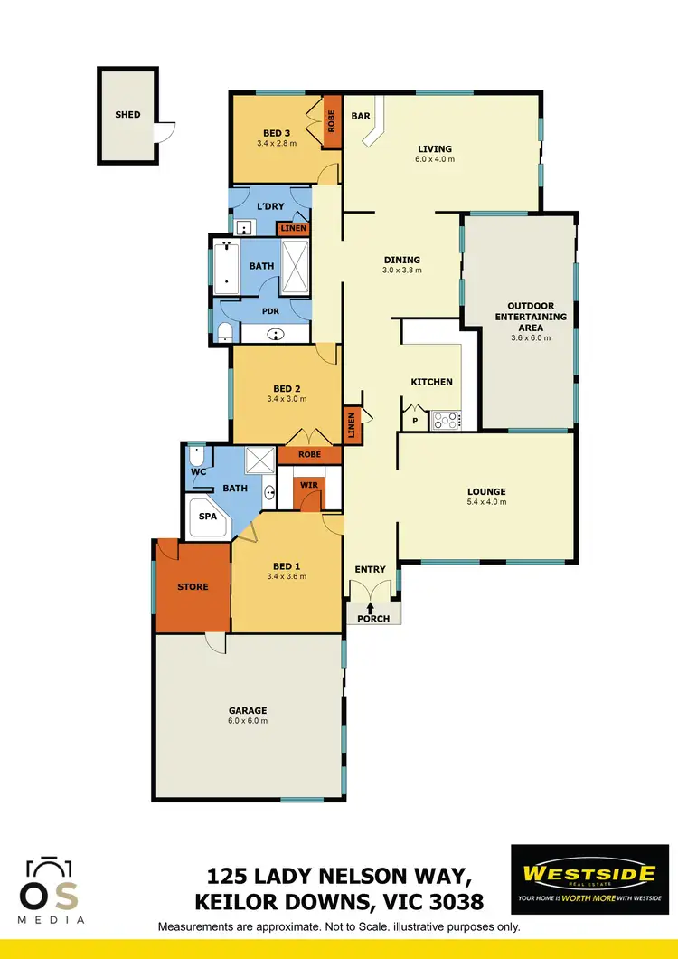 Floorplan of Homely house listing, 125 Lady Nelson Way, Keilor Downs VIC 3038