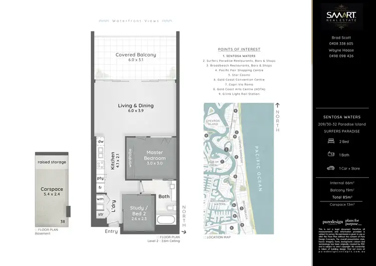 Floorplan of Homely unit listing, 209/30 Paradise Island, Surfers Paradise QLD 4217