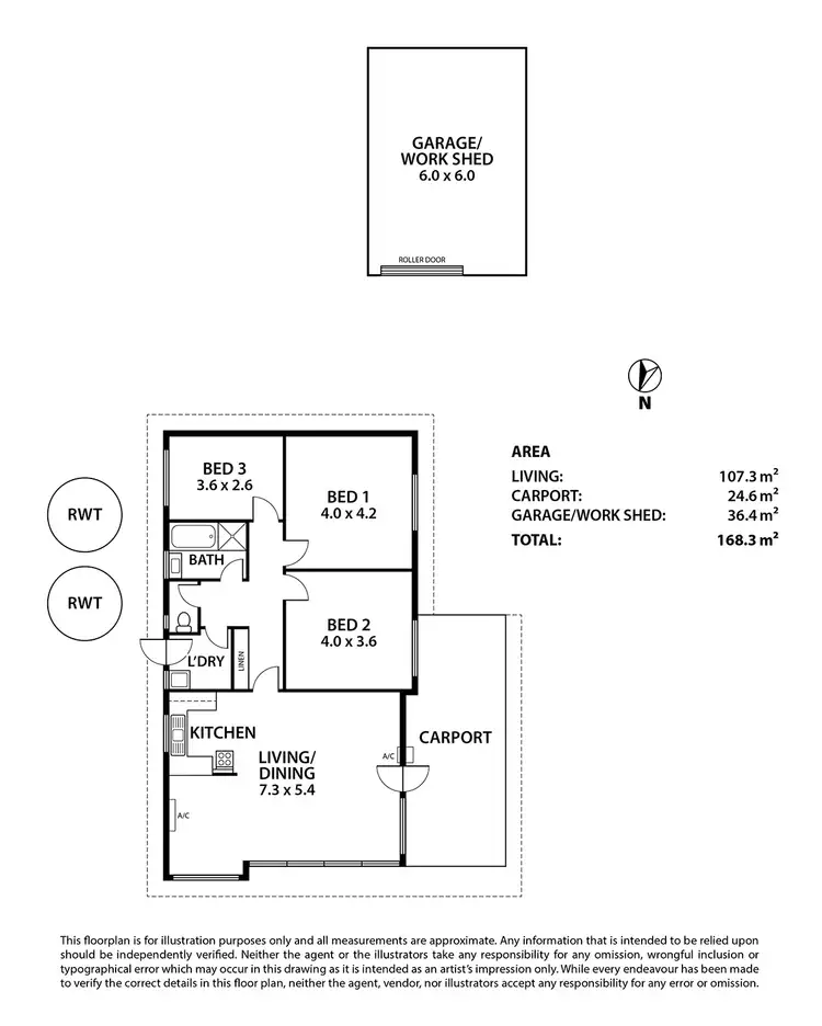 Floorplan of Homely house listing, 8 North Terrace, Karoonda SA 5307