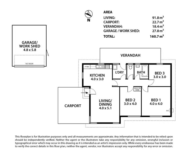 Floorplan of Homely house listing, 56B Charles Street, Murray Bridge SA 5253
