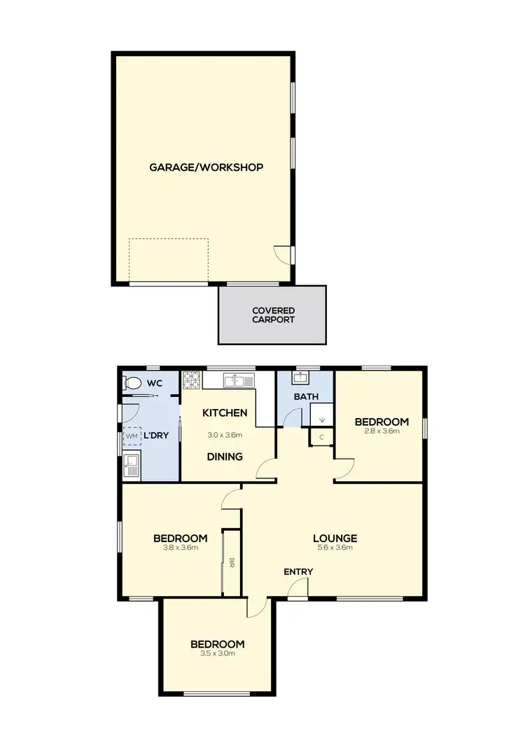 Floorplan of Homely house listing, 16 Gavin Street, Jacana VIC 3047