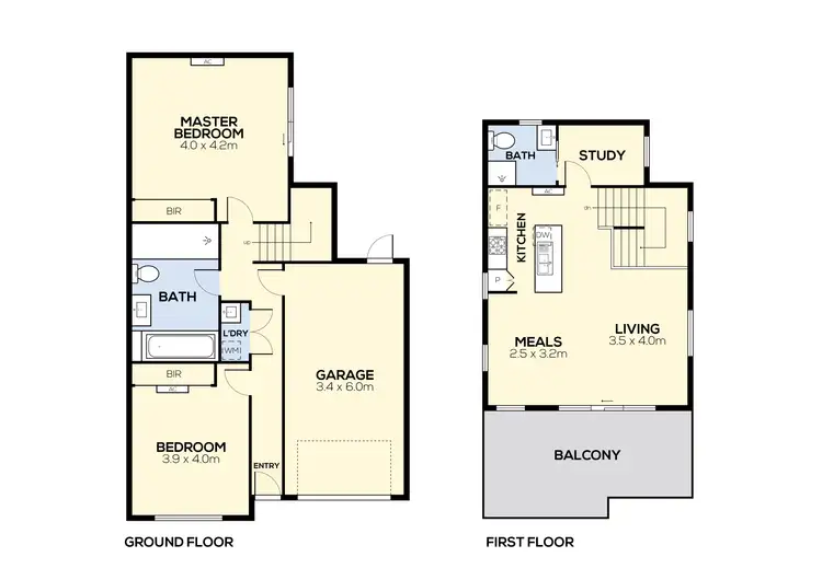 Floorplan of Homely townhouse listing, 70 Farview Street, Glenroy VIC 3046