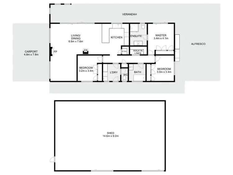 Floorplan of Homely rural property listing, 90 Peppin Drive, Bonnie Doon VIC 3720