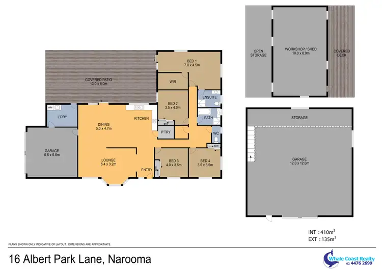 Floorplan of Homely rural property listing, 16 Albert Park Lane, Narooma NSW 2546