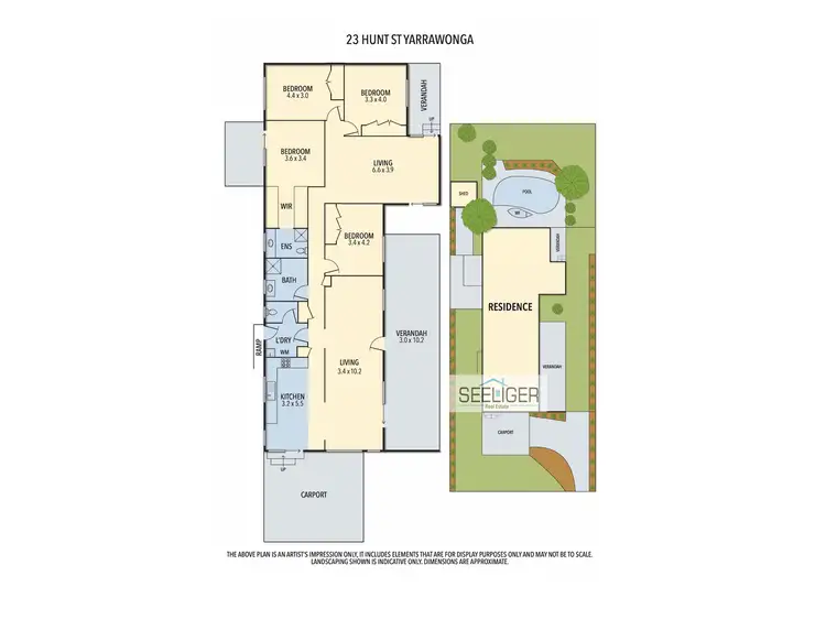 Floorplan of Homely house listing, 23 Hunt Street, Yarrawonga VIC 3730