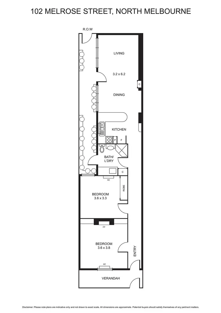 Floorplan of Homely house listing, 102 Melrose Street, North Melbourne VIC 3051