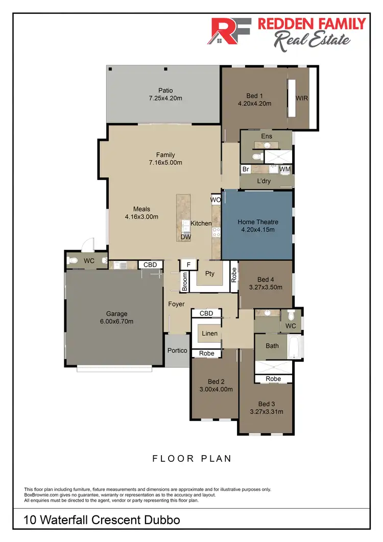 Floorplan of Homely house listing, 10 Waterfall Crescent, Dubbo NSW 2830