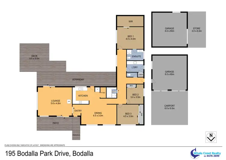 Floorplan of Homely rural property listing, 195 Bodalla Park Road, Bodalla NSW 2545
