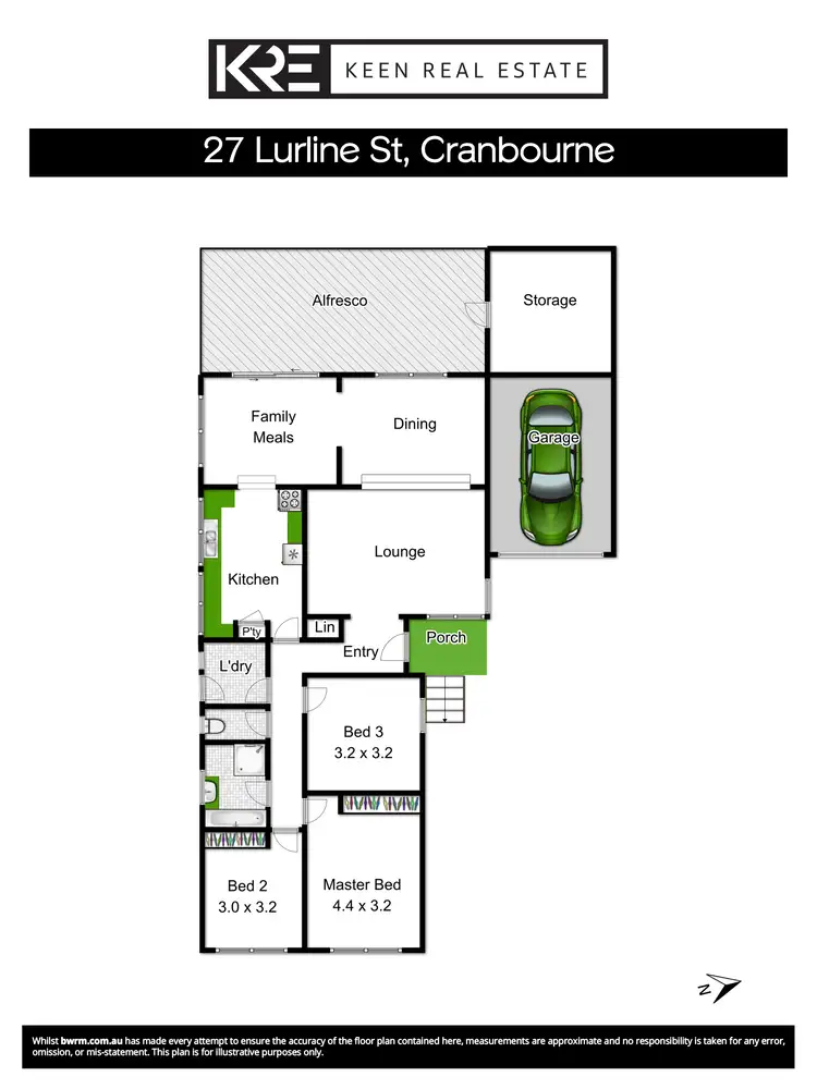 Floorplan of Homely house listing, 27 Lurline Street, Cranbourne VIC 3977