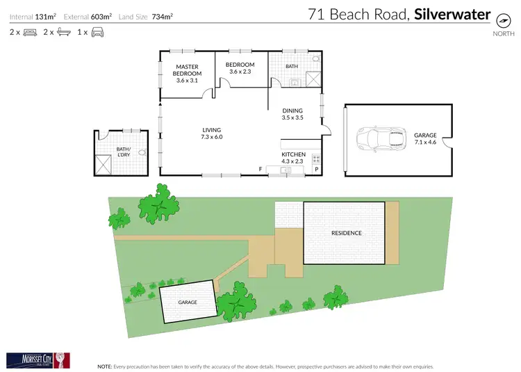 Floorplan of Homely house listing, 71 Beach Road, Silverwater NSW 2264