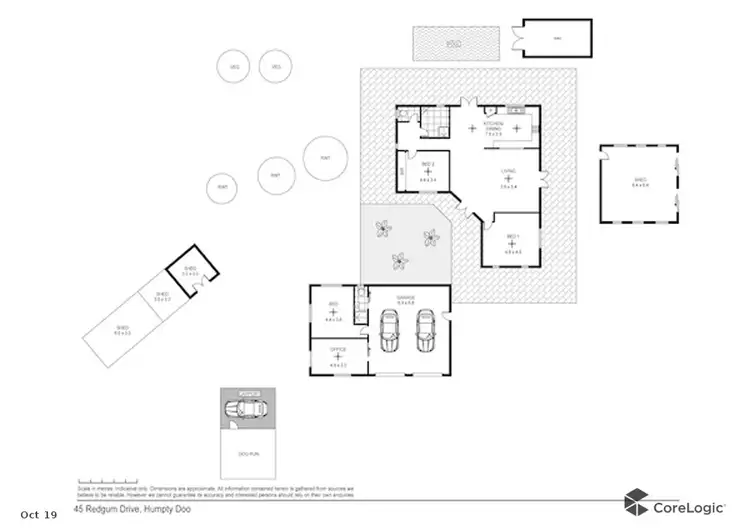 Floorplan of Homely house listing, 45 Redgum Drive, Humpty Doo NT 836