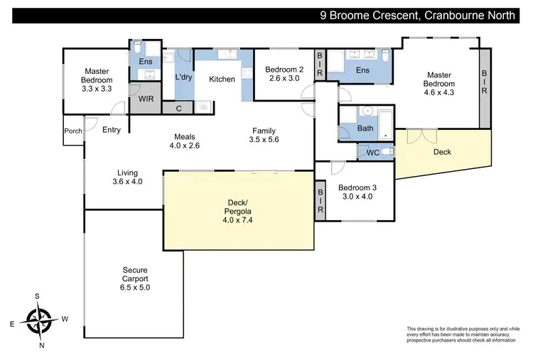 Floorplan of Homely house listing, 9 Broome Crescent, Cranbourne North VIC 3977