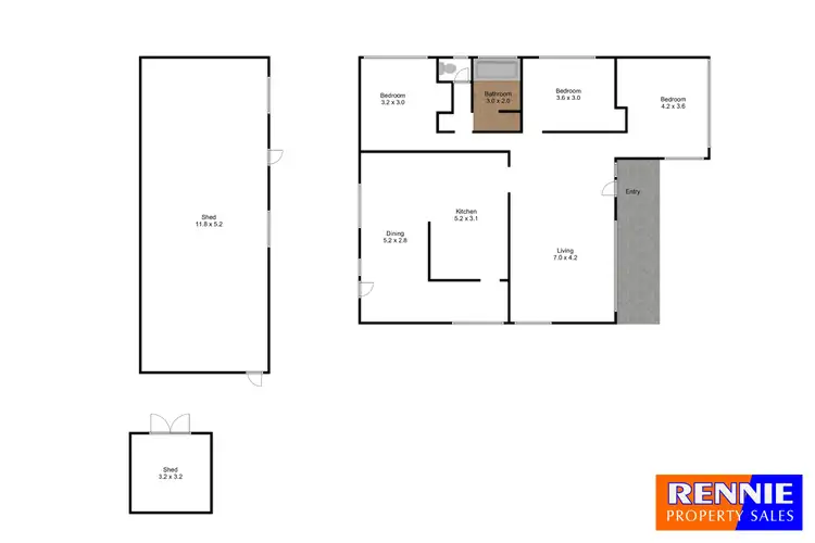 Floorplan of Homely house listing, 10 Quigley Street, Yinnar VIC 3869