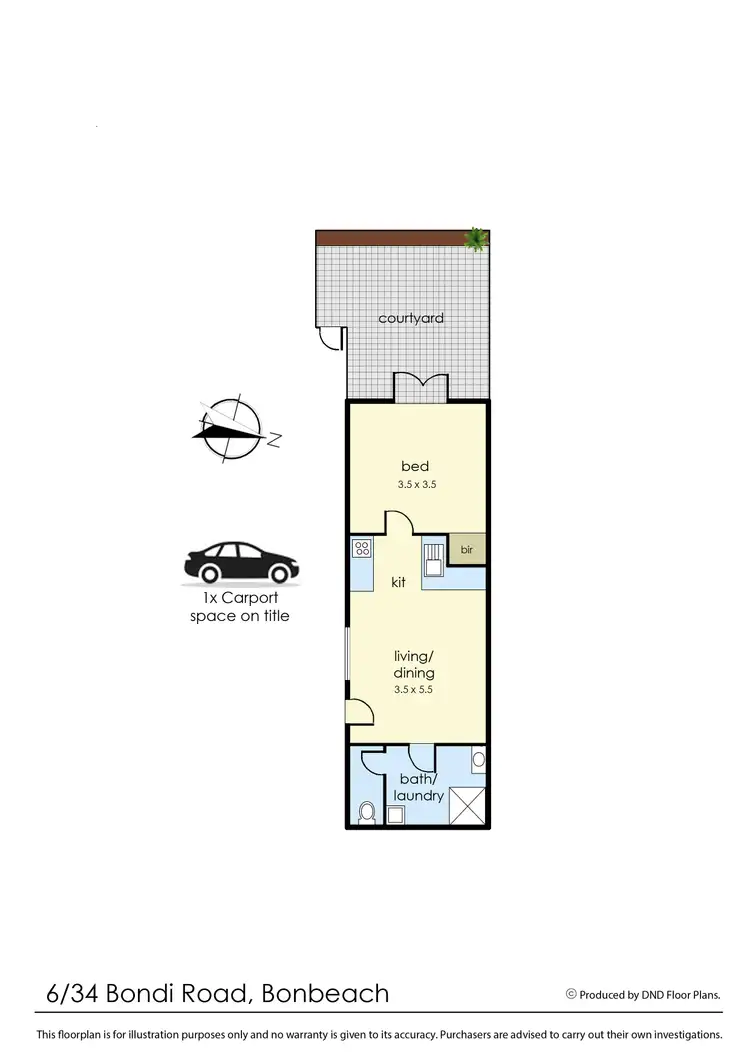 Floorplan of Homely unit listing, 6/34 Bondi Road, Bonbeach VIC 3196