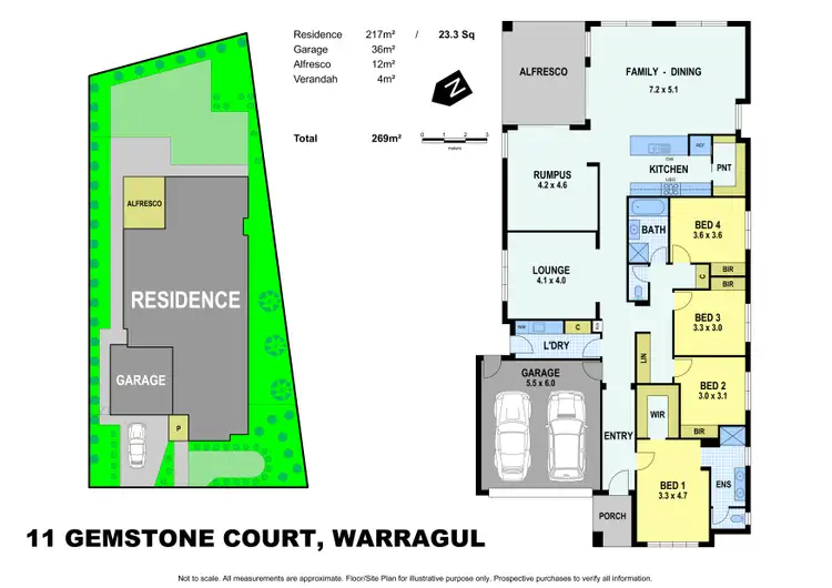Floorplan of Homely house listing, 11 Gemstone Court, Warragul VIC 3820